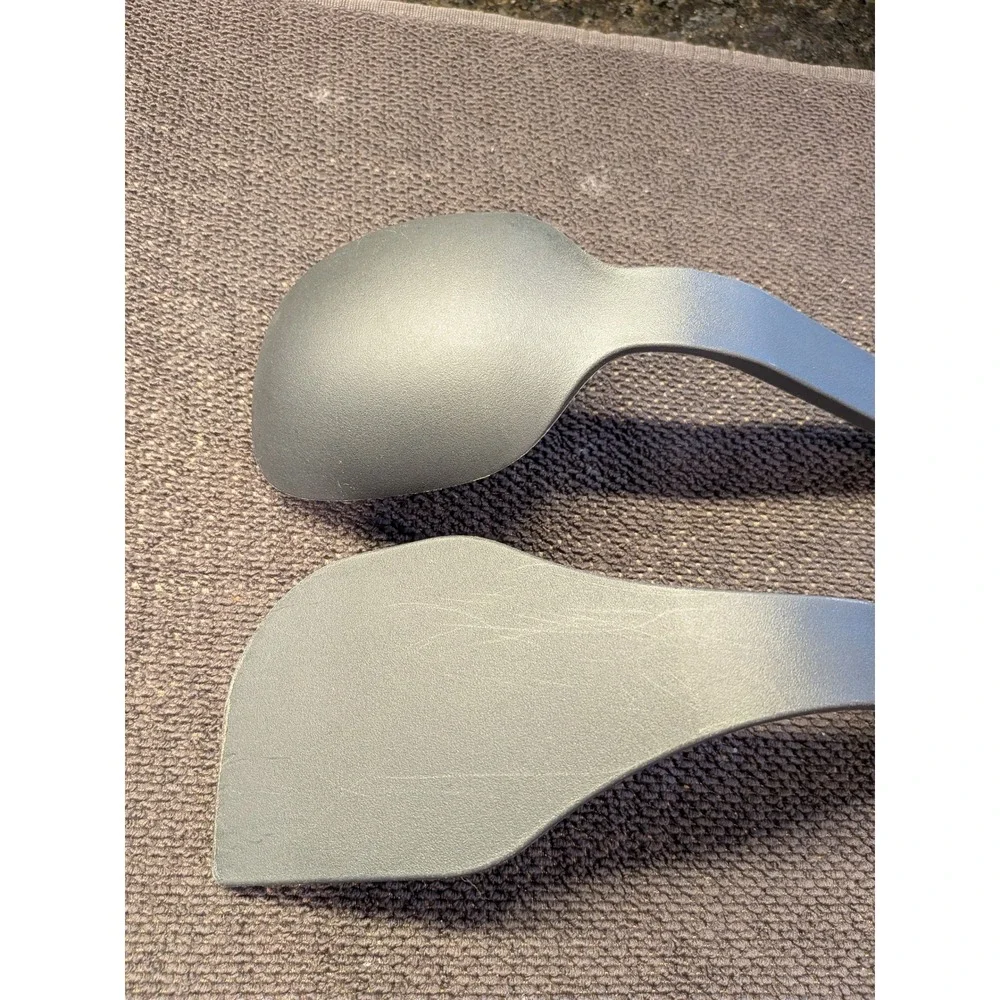 Ninja Foodi NeverStick 2 Piece Utensil Set Spatula and Spoon‎ Charcoal Grey